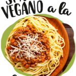 Spaghetti vegano a la bolognesa