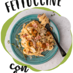 Fettuccine con champiñones_
